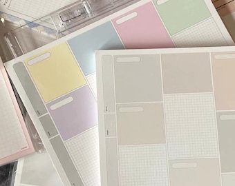 Bloc de notas B5 / Bloc de notas lindo / Bloc de cuadrícula - Una cara/30P