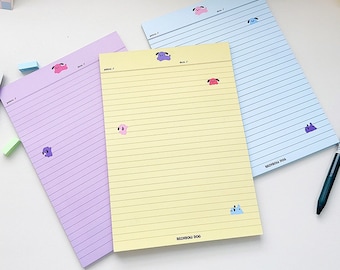 Bloc de notas de estudio B5 de 120 g/m² de primera calidad, bonito bloc de notas con forma de perro, doble cara, 50 unidades