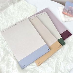 120 GSM Premium B5 Study Memo Pad | Cute Note Pad | Colorful Grid Sheet - Double Sided/50P