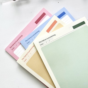 120 GSM Premium B5 Study Memo Pad | Cute Note Pad | Minimalist Grid To Do List - Double Sided/50P