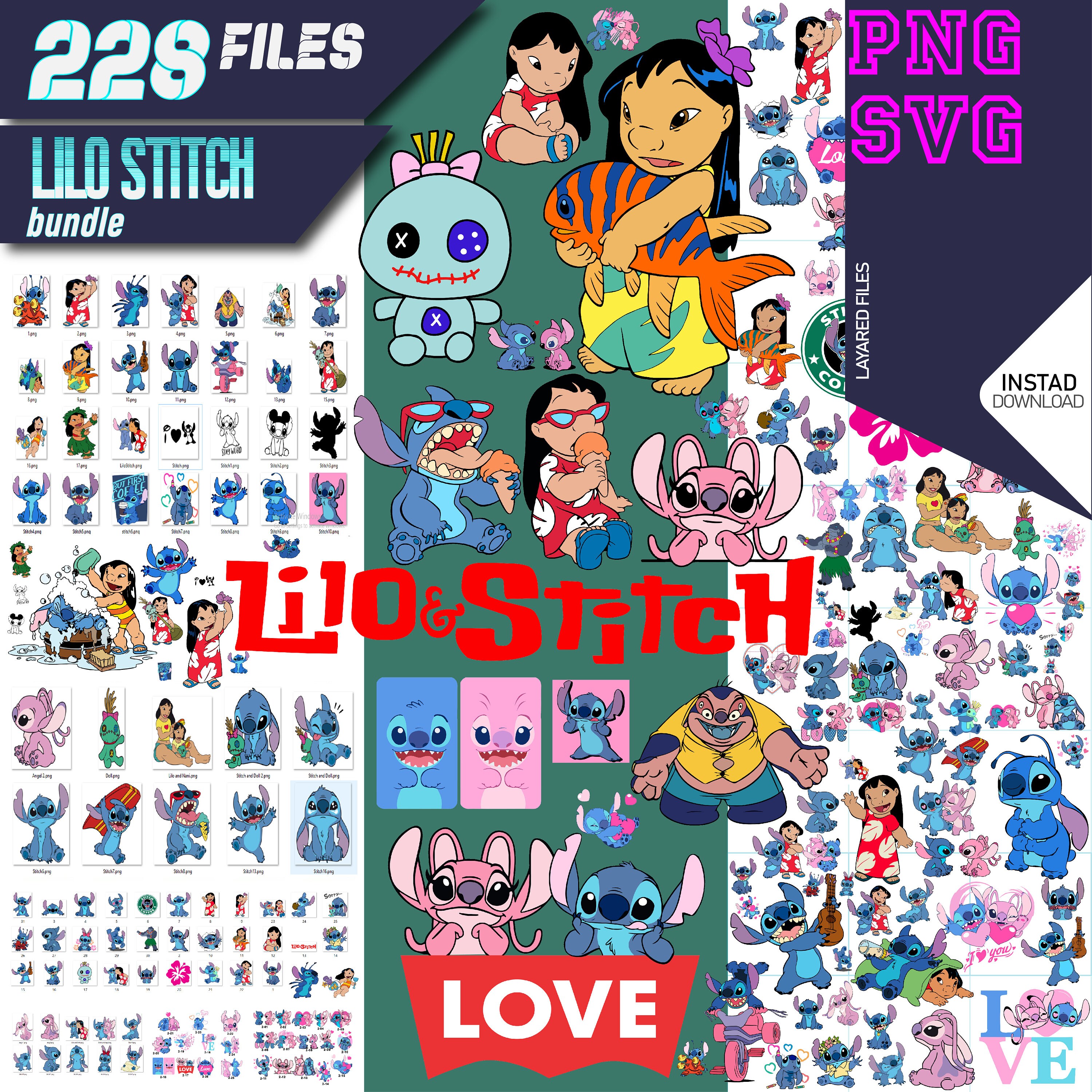 Lilo and Stitch Chip Bag Labels Lilo and Stitch Snack Labels Lilo