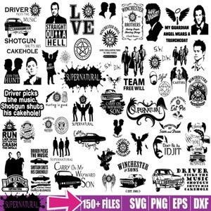 TV Series Supernatural Stickers Pack, Famous Bundle Stickers