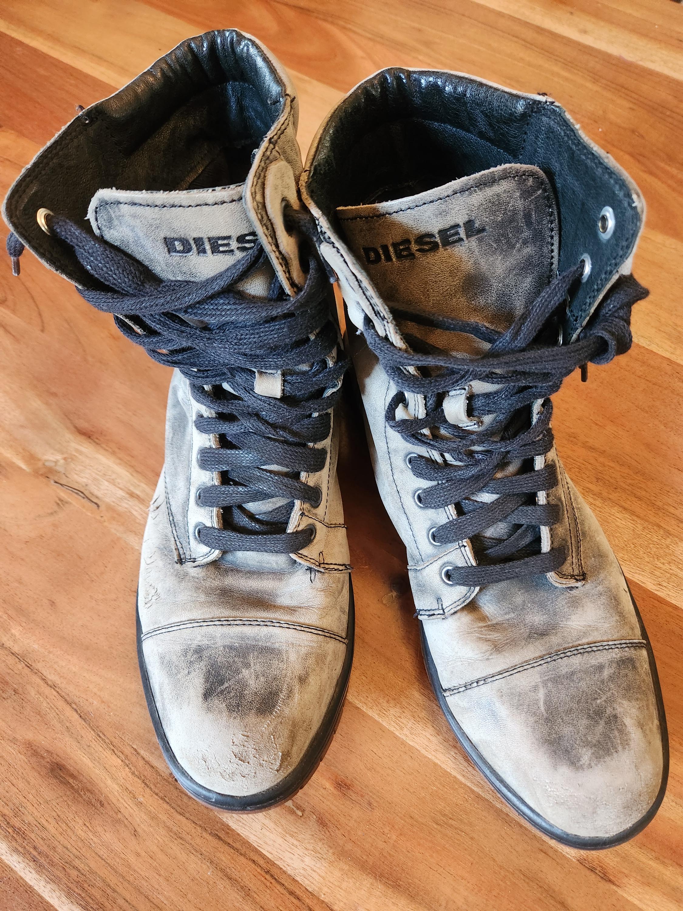 Diesel Mens Basket Butch Leather Boots 10.5 Etsy