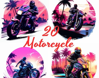Imágenes PNG de motocicletas: 20 imágenes únicas (uso comercial)