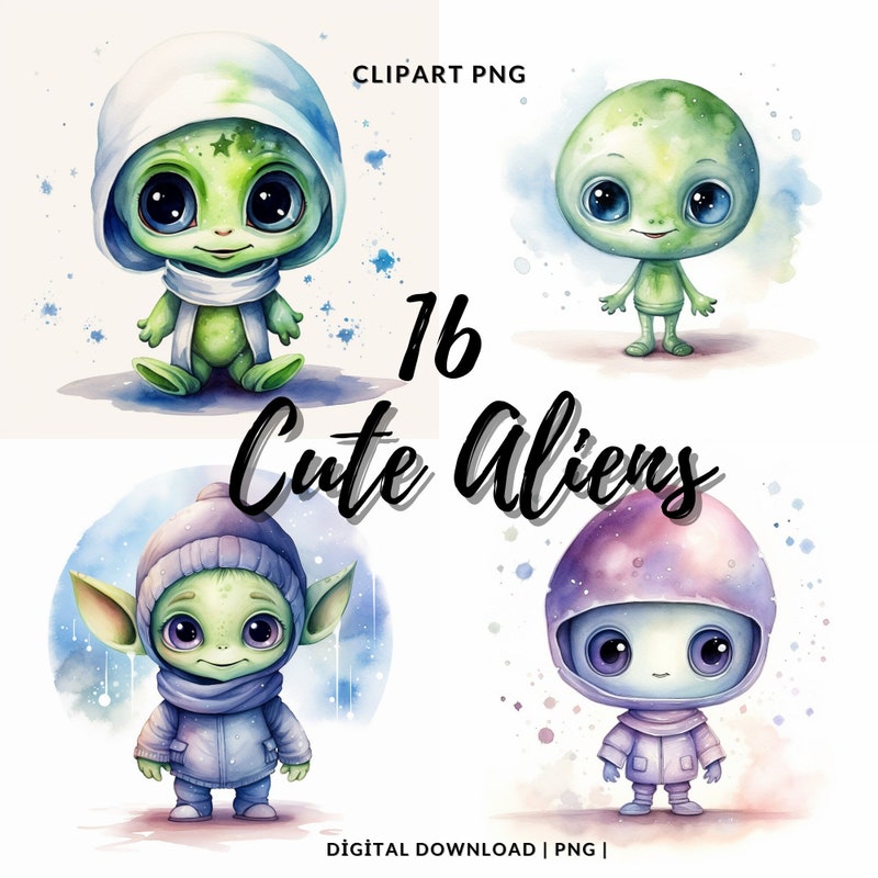 Cute Alien - Etsy
