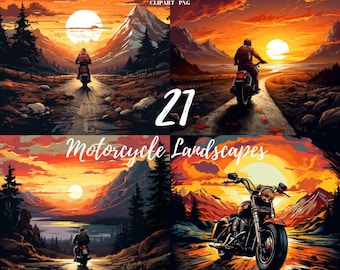Motorcycle Landscape PNG Clipart: 21 Image Collection (Commercial Use)