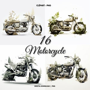 Moto PNG Clipart, 16 Moto PNG, Collezione di motociclette morbide, Moto PNG Clipart, Uso commerciale, Immagini uniche