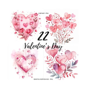 Coração Clipart, 22 Imagens de Amor Rosa, Dia dos Namorados Clipart, Amantes Rosa Dia dos Namorados PNG, Uso Comercial, Amantes Bonitos Clipart