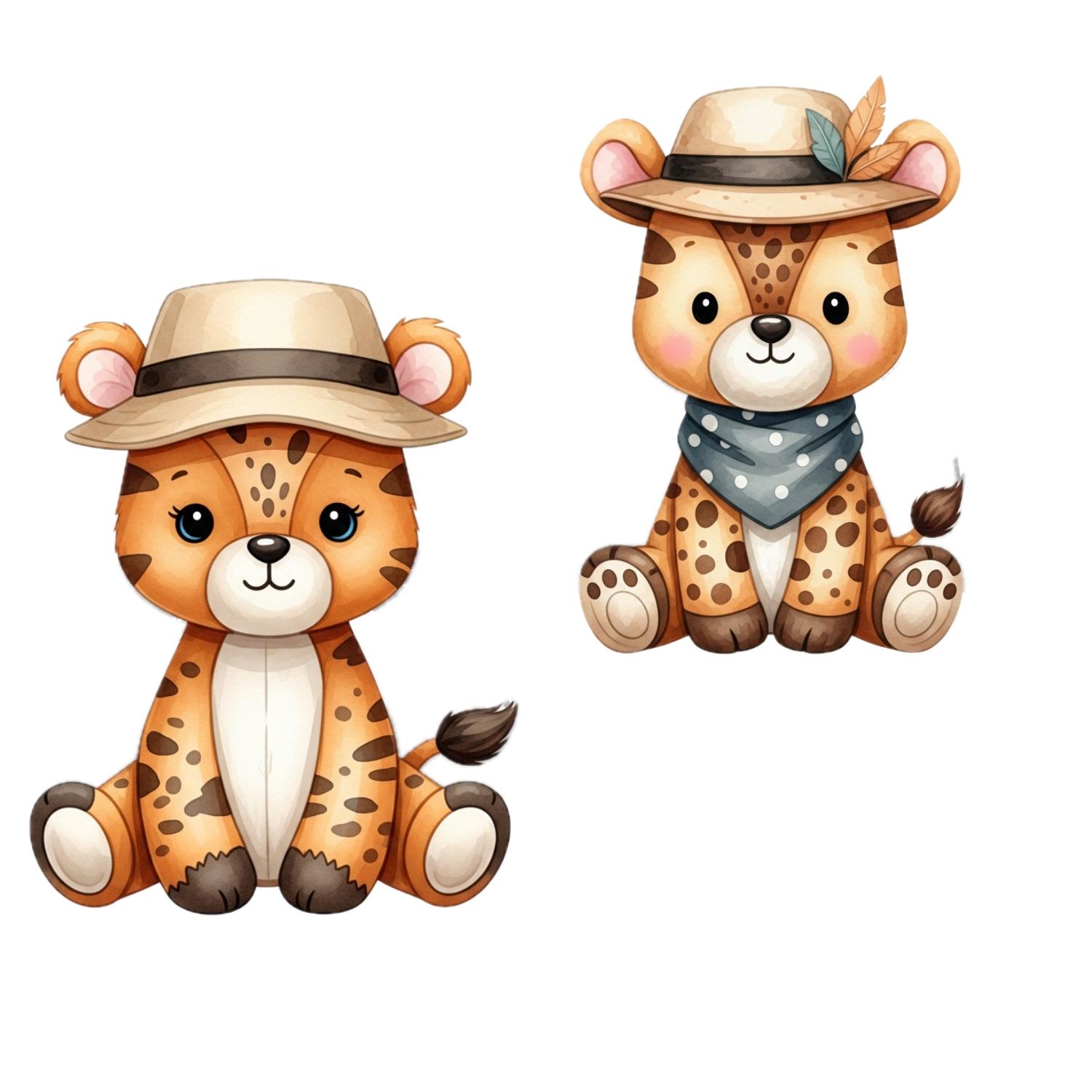 Safari Animals Clipart: 26 Jungle Animals PNG, Transparent Background ...