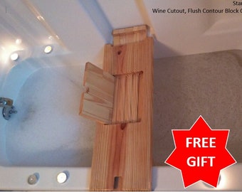 Expanding Bathtub Tray, Bathtub Caddy, Expandable and Adjustable Universal Bath Board