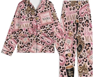 Pyjama Mama™ luxe pyjamabroek met luipaardprint