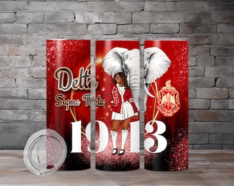 Delta Sigma Theta Tumbler, Sorority Cup, Sublimation Wrap, Sisterhood Cup Gifts
