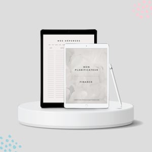 Planejador financeiro digital imprimível em francês para gerenciamento diário pdf planejador digital organização de despesas