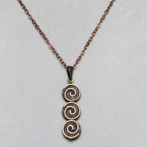 Aang Cosplay Air Tribe Air element emblem Inspired pendant necklace Air nomad, Air acolytes, copper coil,