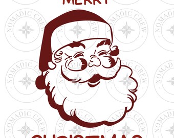 Vintage Santa png, old school father christmas, Santa Face png, Christmas png, Santa Claus png, Santa Head png, Funny Santa png