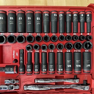 Milwaukee Packout Insert for 43pc 3/8" Impact Socket Set – 3D Printed Organizer for 48-22-8431