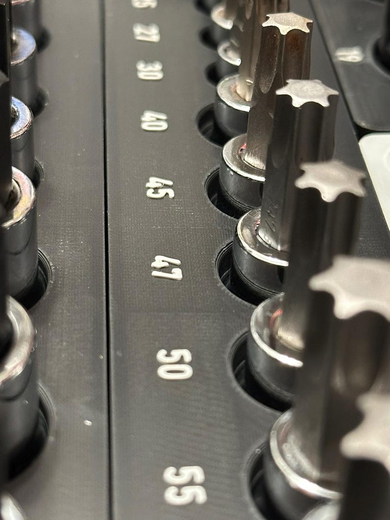 Gridfinity Socket Set Organizer 1/2", 3/8", 1/4"shallow Impact/drive ...