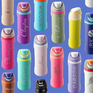Personalisierte Owala FreeSip Wasserflasche 24 Unzen Geschenke für ihre Lehrer Brautjungfer Vorschlag Geschenkidee für Geschenk Hochzeit Ostergeschenke