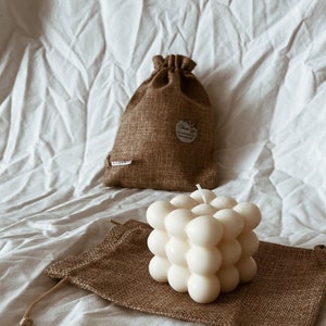 Bubble-shaped room fragrance soy wax candles perfect for offering, decorating or scenting an apartment or a house