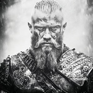Viking PNG for CNC Laser Engrave, Laser Burn, Glowforge File, Lightburn File, Slate Coasters, Digital Design PNG, Illusion Laser