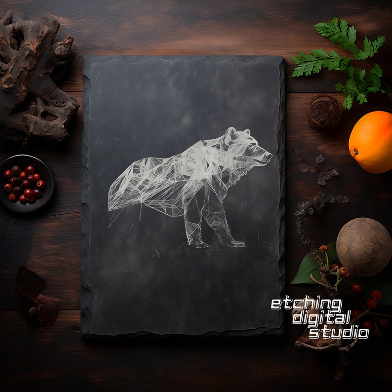 Bear PNG for CNC Laser Engrave Wildlife Animal Cnc Art Laser Etsy