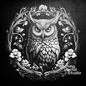 Eule Schiefer PNG | Schieferuntersetzer mit Gravur | Schiefertafeln Radierung | DIY-Wohnkultur | Lasergravurdatei | CNC-Router-Dateien