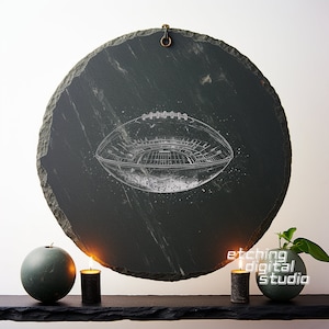 Ball Fußball Schiefer PNG | Schieferuntersetzer mit Gravur | Schiefertafeln Radierung | DIY-Wohnkultur | Lasergravurdatei | CNC-Router-Dateien