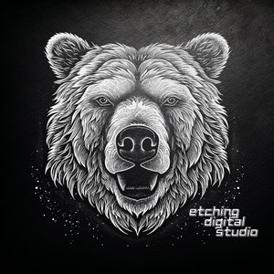Polar Bear PNG for CNC Laser Engrave, Laser Burn, Glowforge File, Lightburn File, Slate Coasters, Design PNG, Illusion Laser