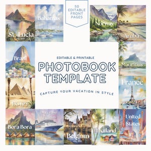 80+ fotolibri di viaggio modificabili Per immortalare la vacanza dei tuoi sogni in un fotolibro con 50 copertine modificabili