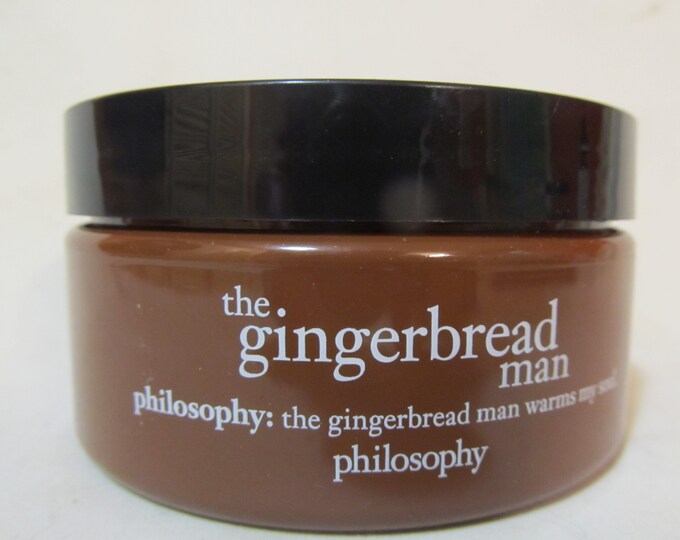 The Gingerbread Man Glazed Body Souffle by Philosophybrand New8 Oz. Etsy