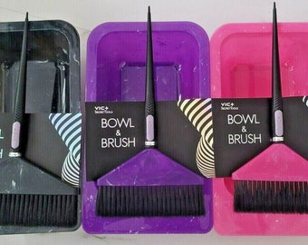 Professional Hair Color Dye Brush & Bowl Set in Large, extra Large, XXL Salon Tint Bowl Non Slip