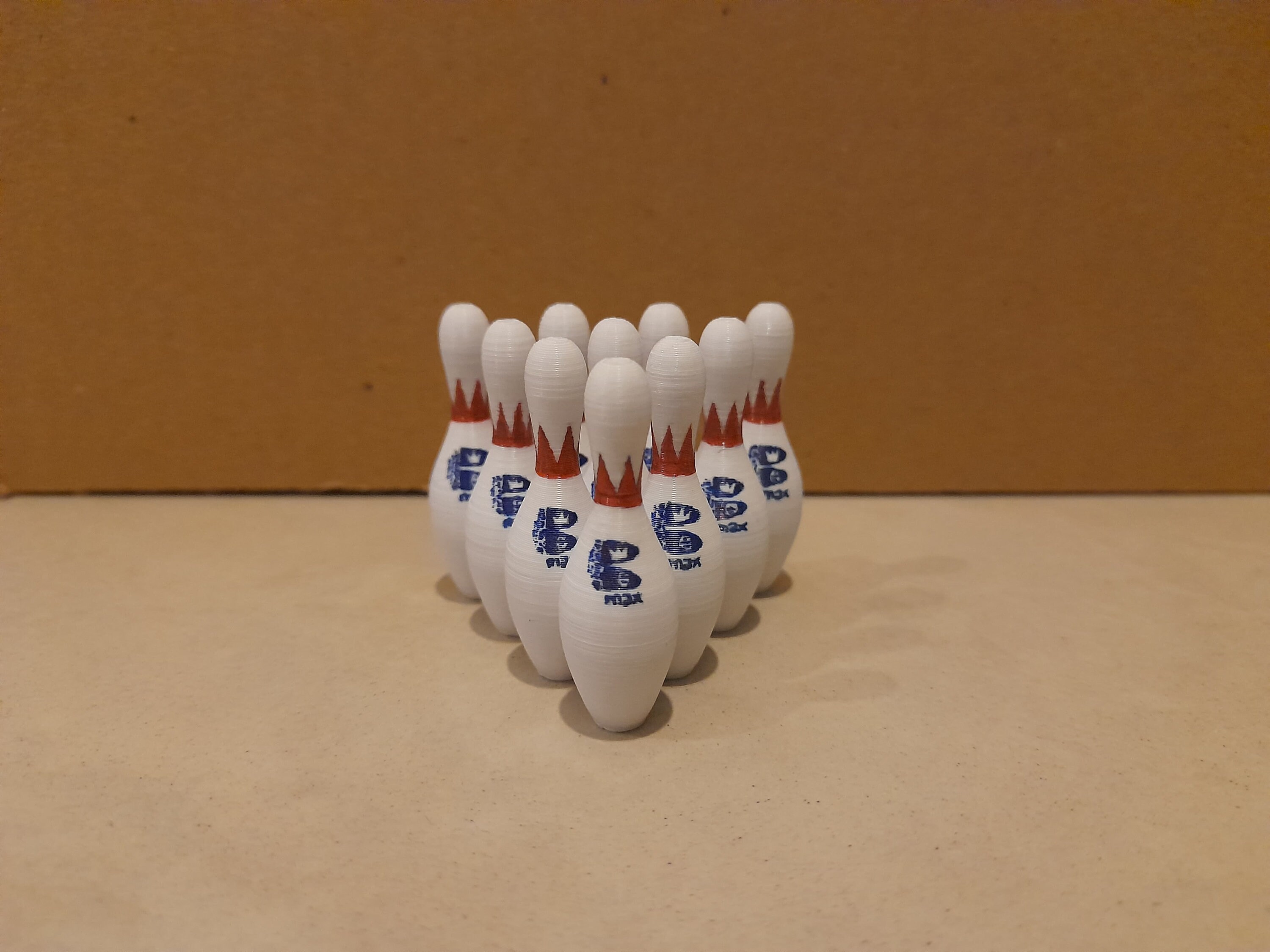 3D Printed Mini Bowling Pin Set of 10 Brunswick Max Etsy