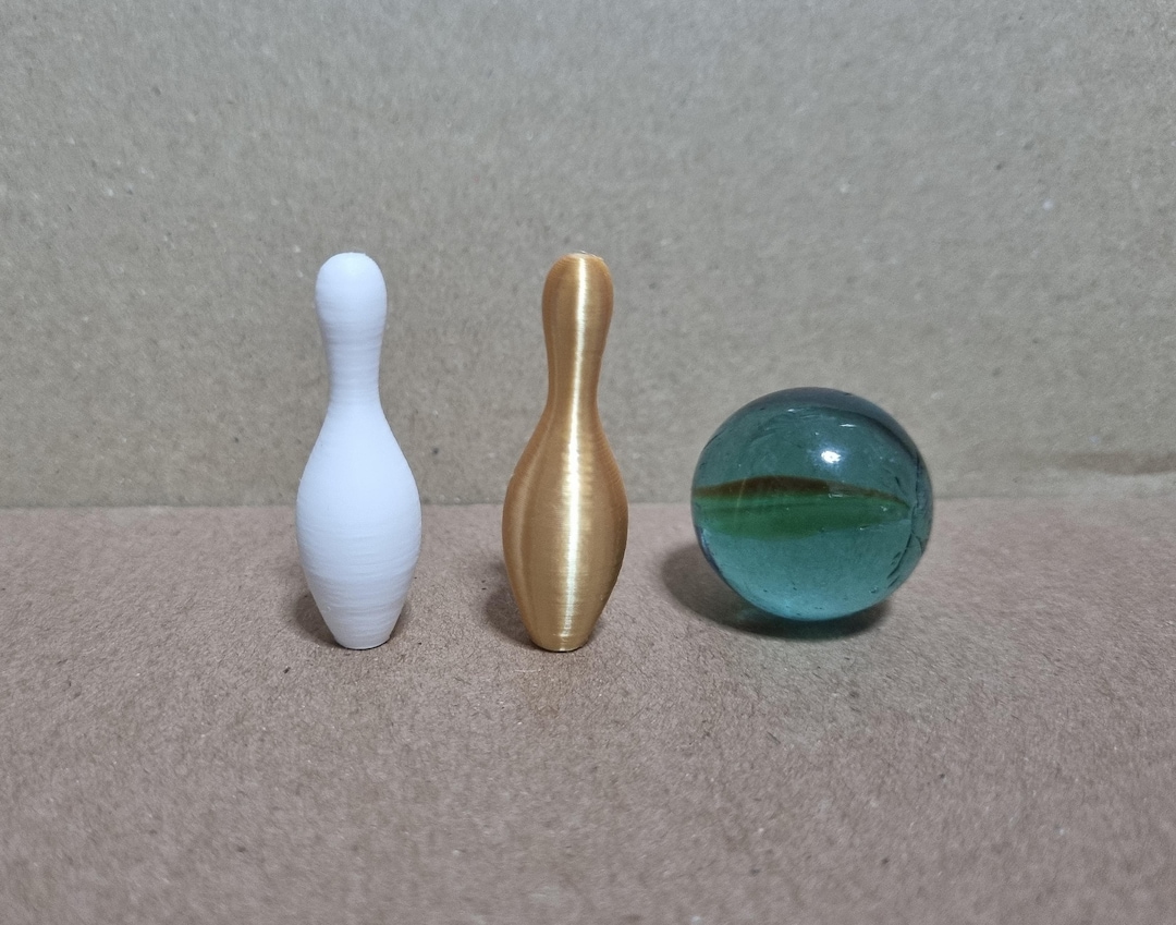 Customized 3d Printed Mini Bowling Pin Set of 10 Etsy