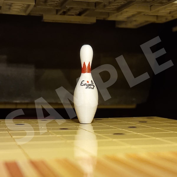 Mini quilles de bowling imprimées en 3D personnalisées (LIRE DESC) || Ensemble de 10 || Comprend des billes