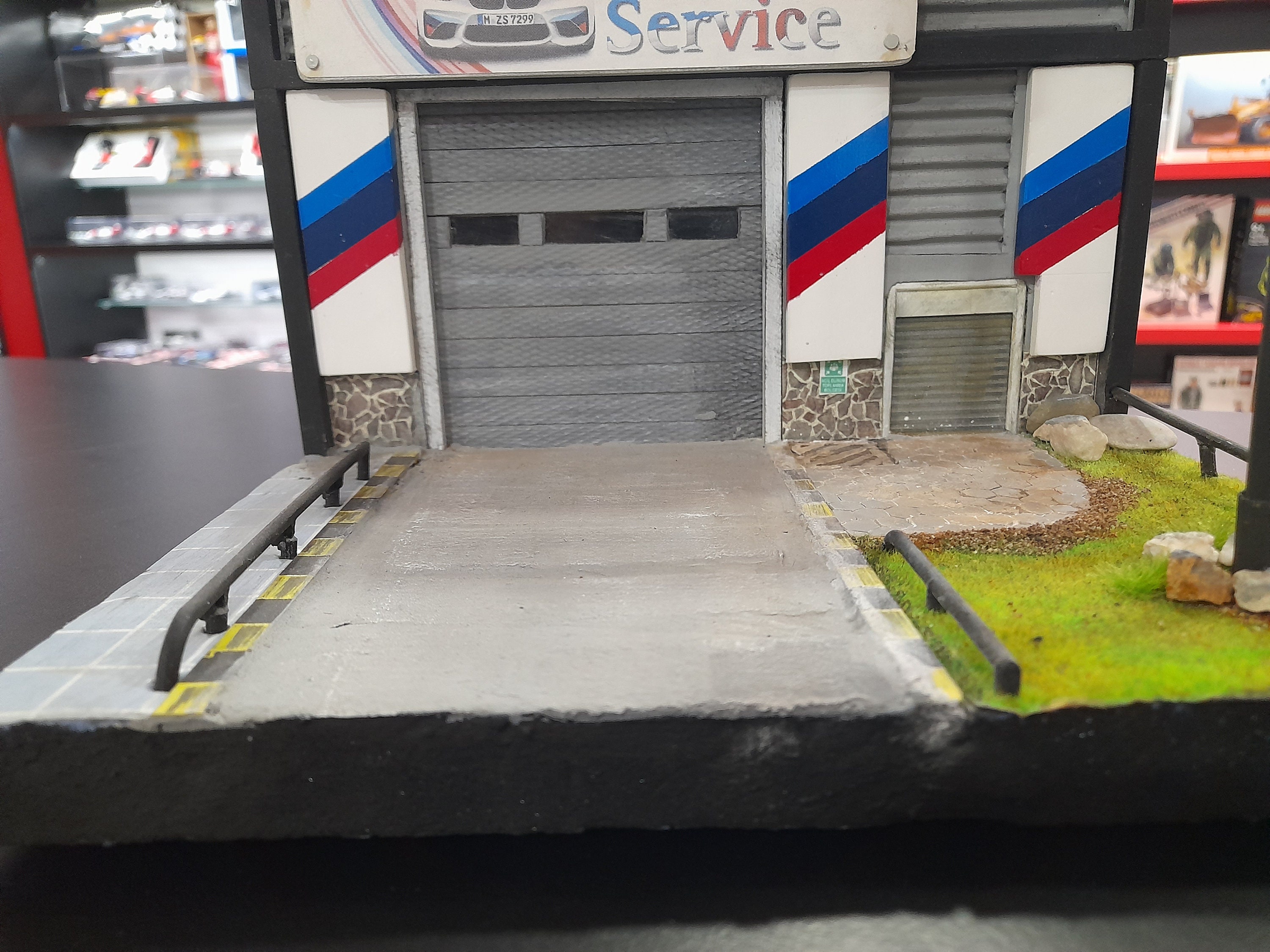 Bmw Car Garage Scale Diorama, Luxury Car Handmade Miniature Gift for ...