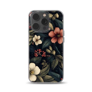 Vintage Phone Case Botanical Flower cover fits iPhone 16 Pro, iPhone 14, Samsung S25, A53, S21, S23 Ultra, Google pixel 9 Pro