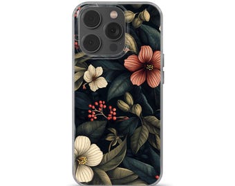 Vintage Phone Case Botanical Flower cover fits iPhone 16 Pro, iPhone 14, Samsung S25, A53, S21, S23 Ultra, Google pixel 9 Pro
