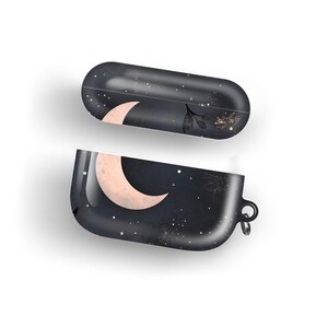 Étui pour AirPod Moonlight Moonlight Bright Stars, compatible avec la coque pour AirPod Pro, la coque Apple Samsung Buds, la coque Google Pixel Buds, la personnalisation