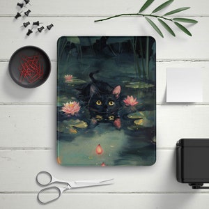 黒猫 iPad ケース ゴッホ iPad ケース iPad Air 4/5/6th 11/13 インチ ケース iPad Pro 11" 12.9" 13" ケース ペンシルホルダー付き iPad Mini iPad 10th