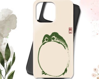 Grumpy Frog Phone Case Matsumoto Style Cover fit for iPhone 15 Pro Max, 14 Plus, 13, 12, 11, XR & Samsung S24, S23, A54, A53, Pixel 8 Pro 7a