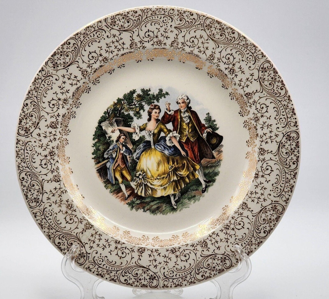 Royal China Inc. Warranted 22K Gold Colonial Gold USA 9 1/8