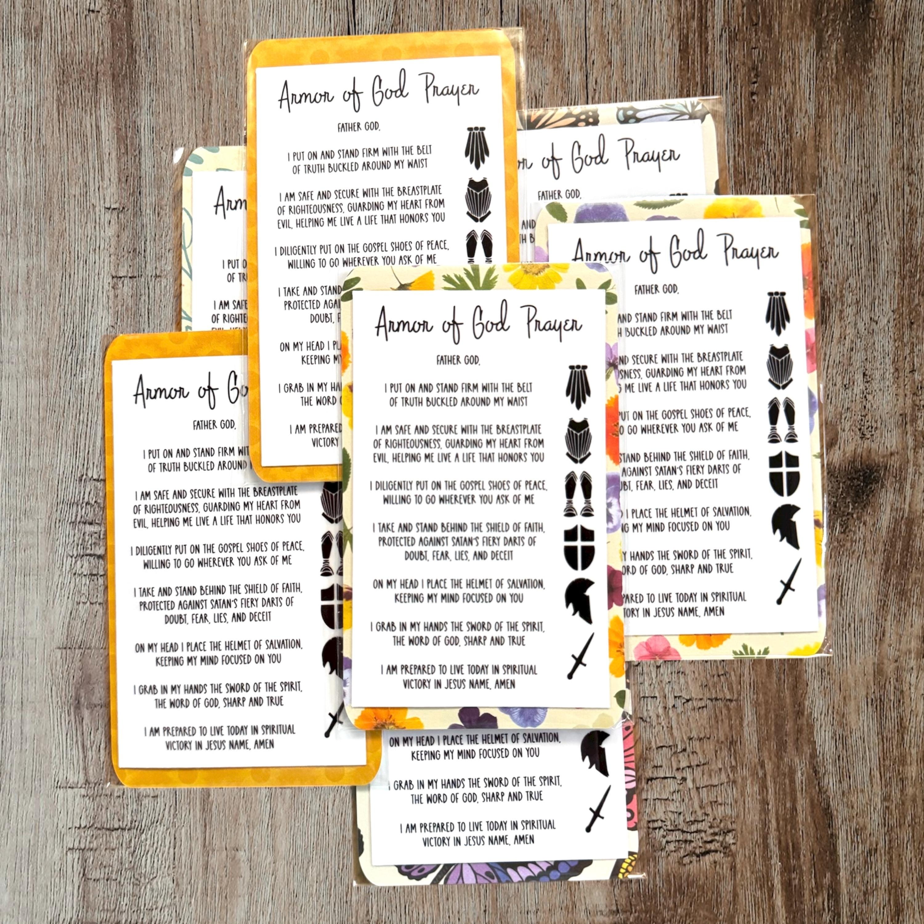 Armor of God Prayer Sticker: Waterproof Vinyl for Bibles & Journals - Etsy