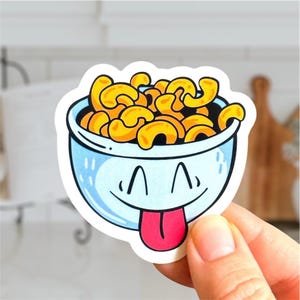 Mac n Cheese Sticker – Cute Food Decal for Laptops & Water Bottles | Waterproof Vinyl | Handmade