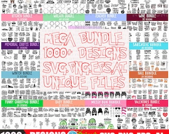1000+ megabundel, T-shirtontwerpen SVG, gelaagd, silhouet, clipart, gesneden bestand, SVG-bestanden voor de Cricut, SVG, png, eps, ai UNIEK ONTWERP.