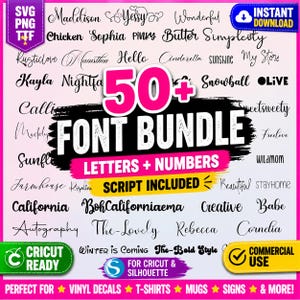 Zestaw czcionek baseballowych SVG, litery Script i Jersey, zestaw cyfr, czcionka sportowa do Cricut, nazwa baseballu SVG, PNG, TTF, OTF do natychmiastowego pobrania