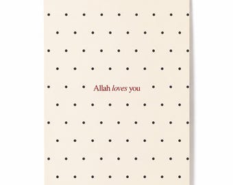 Allah te ama - tarjeta