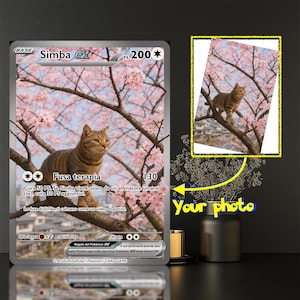Custom Holographic Pokémon Card – With YOUR Favorite Photo / Image – Unique Personalized Gift for Valentine’s Day / Wedding / Anniversary