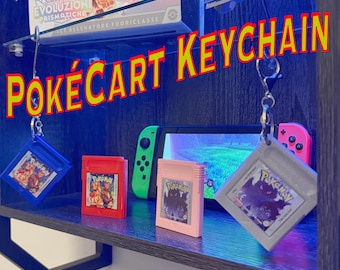 Custom Game Cartridge Keychain – Personalized Retro Gaming Keychain – 2000s Nostalgia Gift – Geek Gift – Handmade Gamer Accessory