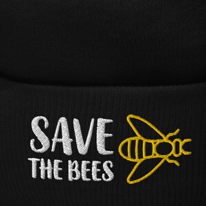 bonnet brodé abeille