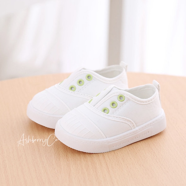 Infant White Baby Shoes, Soft Newborn Baby Shoes, Casual Baby Walking Shoes, Baby Shower Gift | AshberryCo